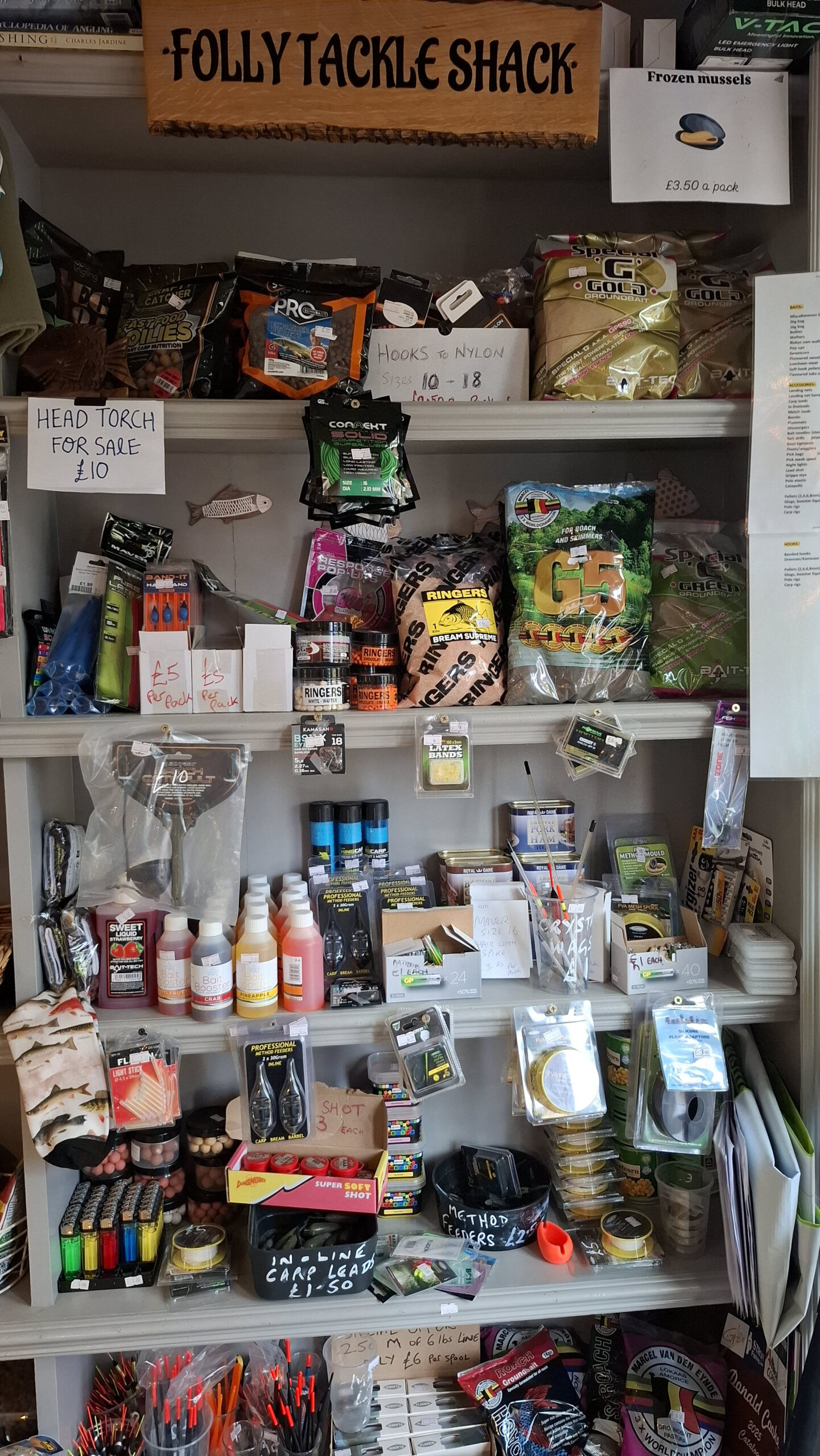 Risby Park fishing ponds tackle shop